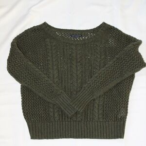 American Eagle Outfitters Olive Knit Sweater